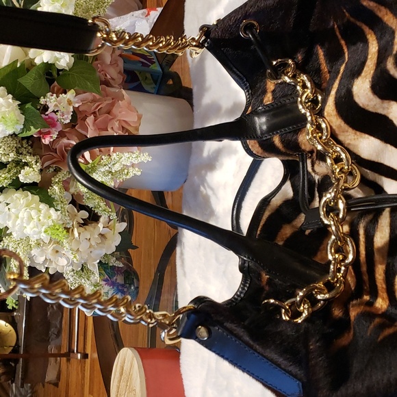 CAVALCANTI BAG MADE IN ITALY BROWN AND BLACK with dust bag - Picture 12 of 12